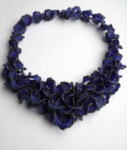 01440 ruffles cobalt transparant matt ab gunmetal metalic