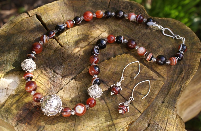 agaat en sterling zilver