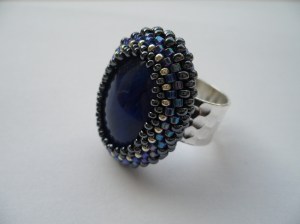 brede ring blauwe cab